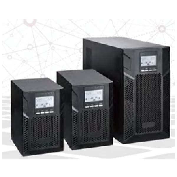 1500VA Online UPS Tower Type, PF0.9, LCD Display, 36Vdc Inbuilt 3*9Ah Battery, IEC