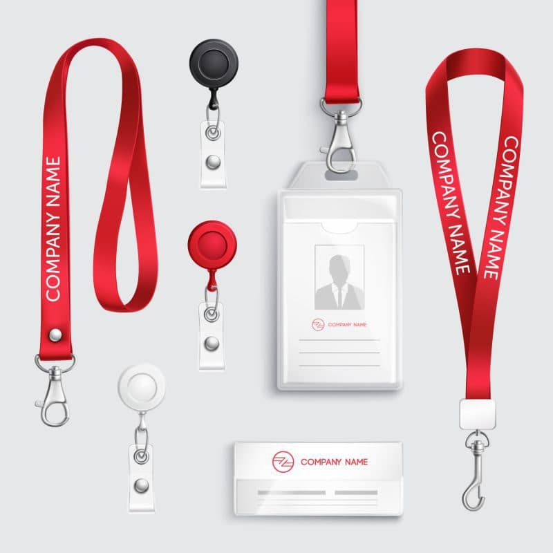 Customised Lanyard with a branded badge Thumbnail 5