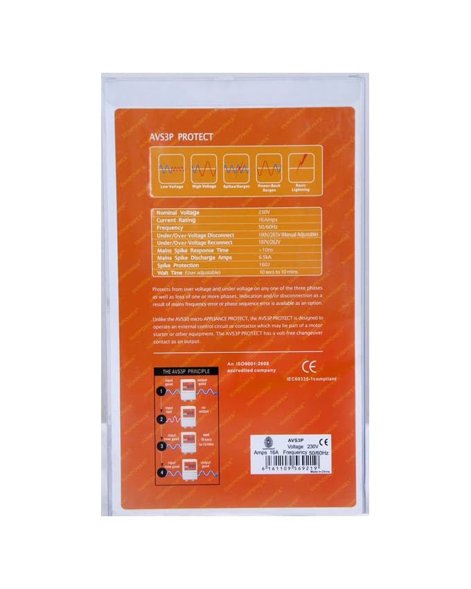 Avs 3 Phase 230Vac Each Phase 16A Sunpower Thumbnail 2
