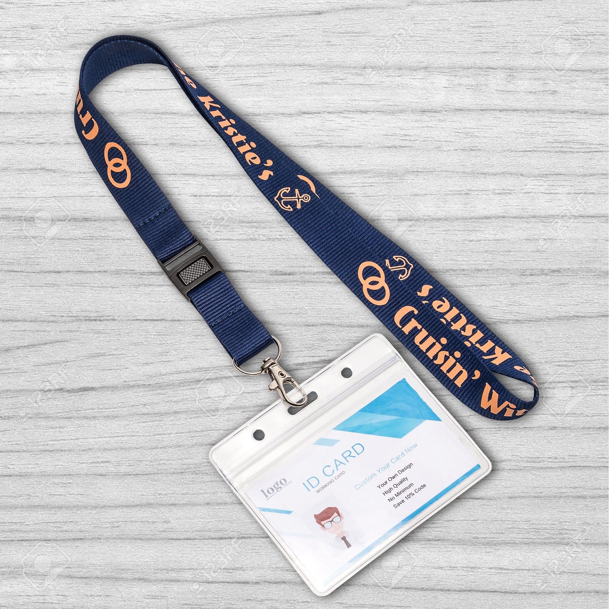 Customised Lanyard with a branded badge Thumbnail 3