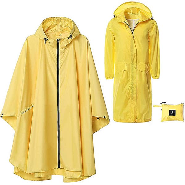 Rain Coat, Asst Colors, Heavy, 1 Pc Per Pack Yellow/Blue