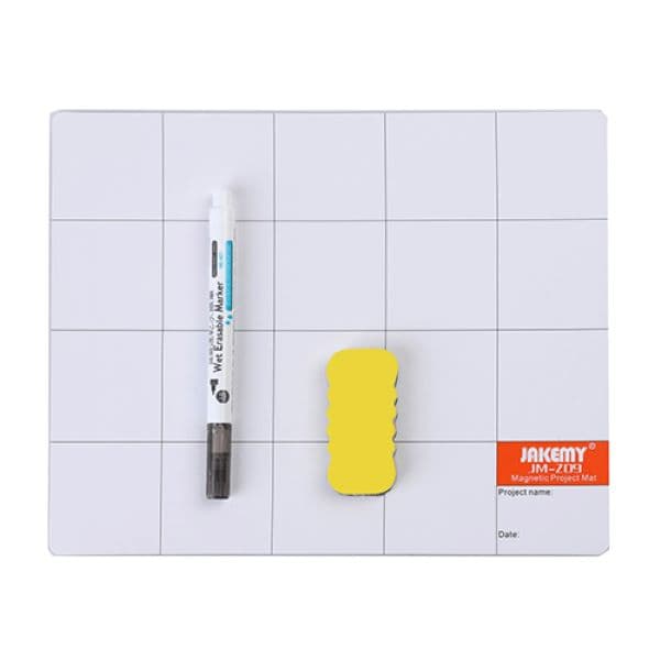 magnetic-project-mat-with-compenents-attached-mat-oily-pen-parmanent-marker-erasers