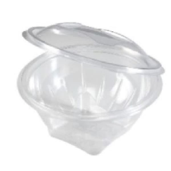 St/Hf-Round Hinged Salad Bowl 370Ml (V00601), Pack Of 60 Pcs