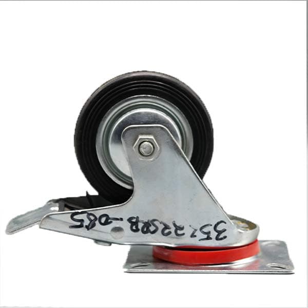 industrial-rubber-castor-wheel-swivel-85x25mm-wheel-100x80mm-mounting-plate