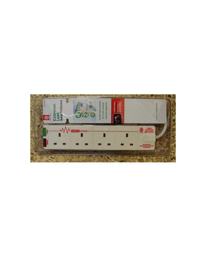 Extension Socket With Surge Protection, 2M Cable 6 Way Lianlong Thumbnail 2