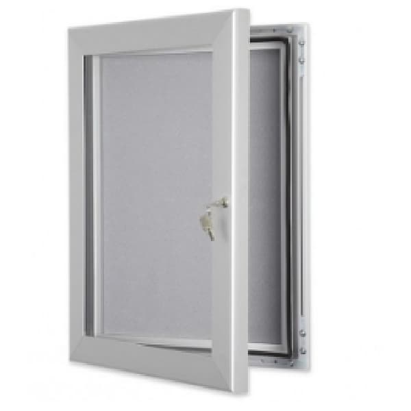 Locking Notice Board 27mm, Silver A1