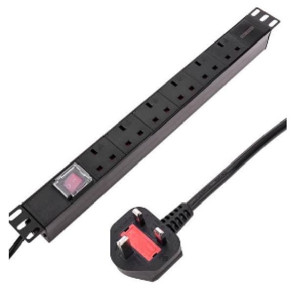 pdu-1u-19-inch-5-way-uk-type-with-on-off-switch-2m-cable-uk-plug