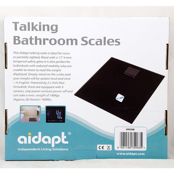 Talking Body Scale, Uses 4 Aaa Bty, Max 180Kgs Thumbnail 2