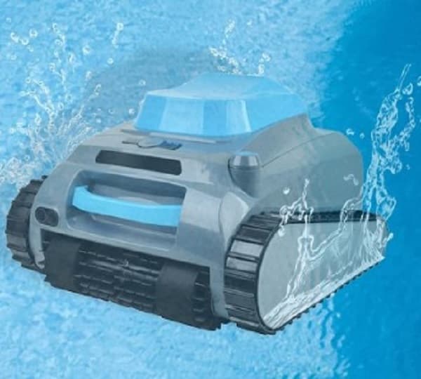 Cordless Robotic Pool Cleaner Climbing The Wall, Cleaning The Floor & Waterline Thumbnail 2