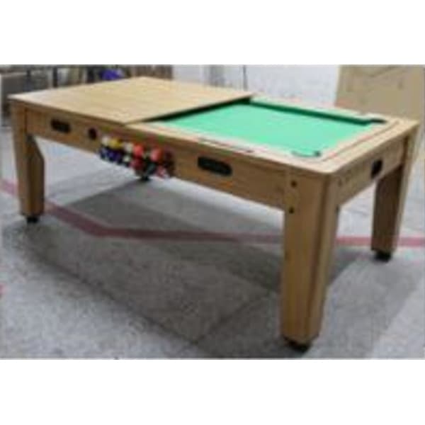 Pooltable 7ft With Green Velvet Play Surface On MDF With Accessories Thumbnail 2