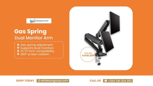 gas-spring-type-dual-monitor-arm