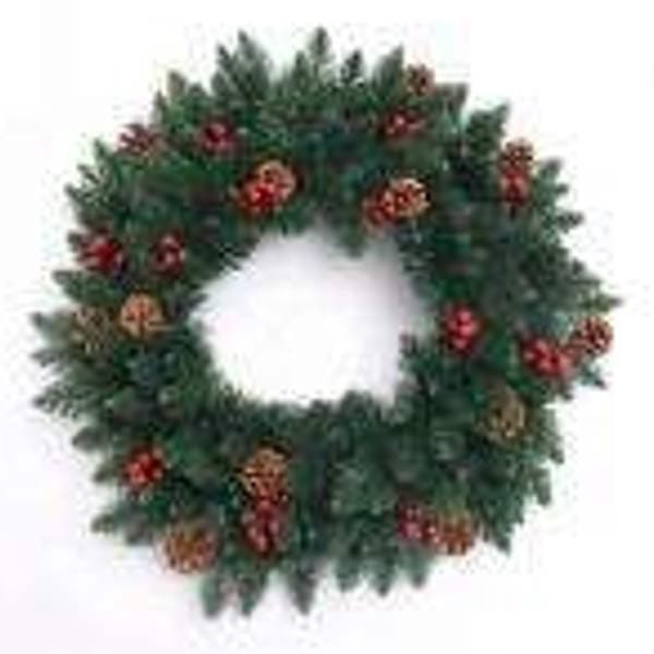 50cm180tips-green-wreath-pine-conered-barries