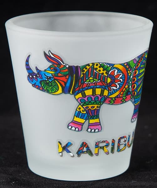 frosted-shot-glass-rhino-print-karibuni-kenya