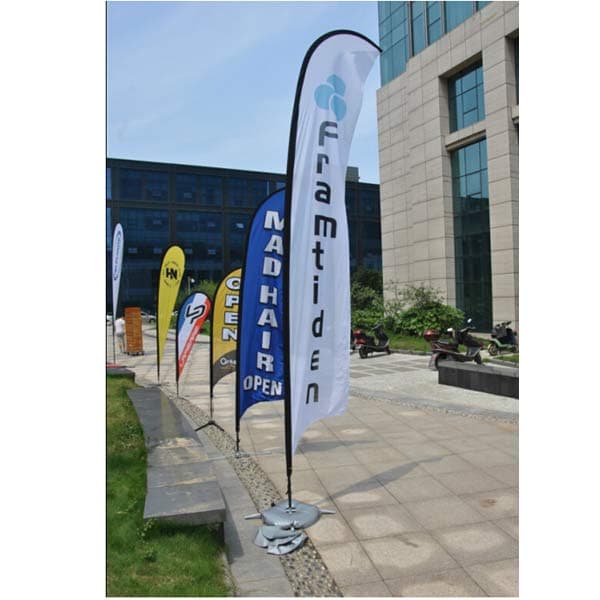 Flying Banner – Iberglass Pole+Metal Cross Base With Water Bag