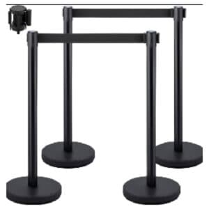 black-base-and-pole-with-2m-silver-strap-with-base-and-its-strap