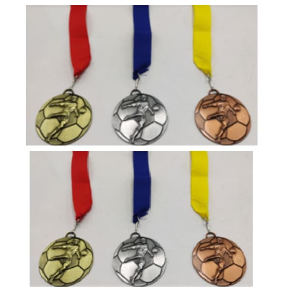 antique-silver-medal-with-blue-ribbon-for-football-size-70mm-2