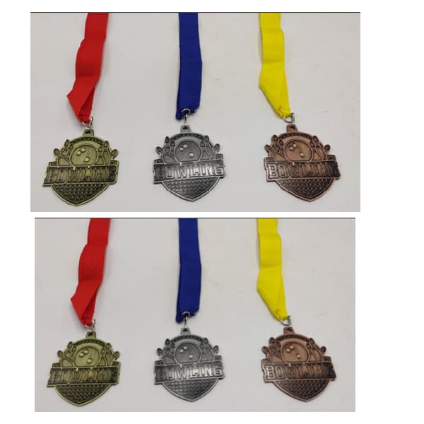antique-silver-medal-with-blue-ribbon-for-bowling-size-70mm