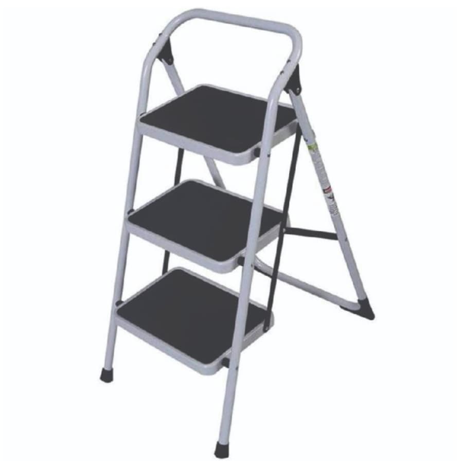 Classic Step Domestic Ladder 3 Step plus Platform, Aluminum, H 130cm X W 41cm X 80cm