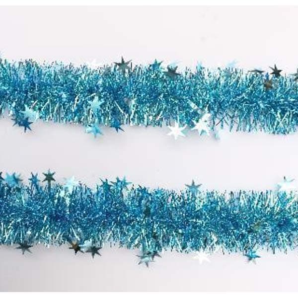 11cm9cm2m6ply-shiny-christmas-pet-tinsel-with-stars-ornaments-blue
