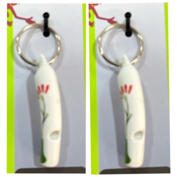 porcelain-whistle-with-keyring-white