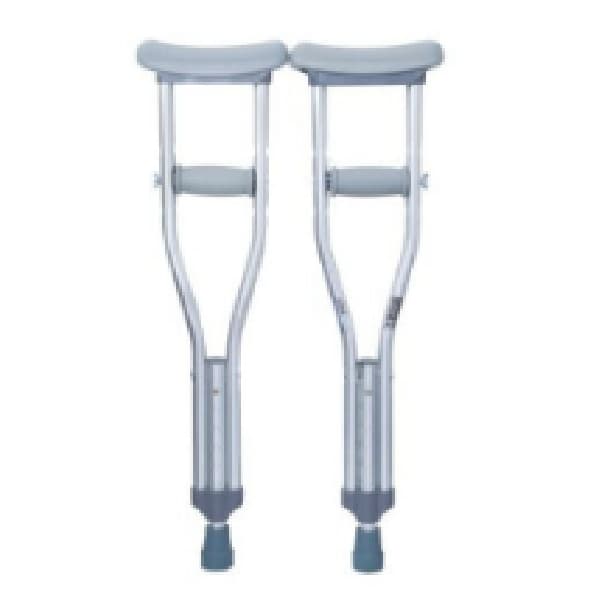 Auxiliary Crutches, Aluminium Tube, Paediatric Size Medium 74-79Cm