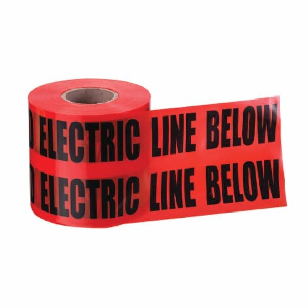 warning-tape-for-electric-line-buried-below-non-adhesive-red-with-black-writing-15cm-x-300m