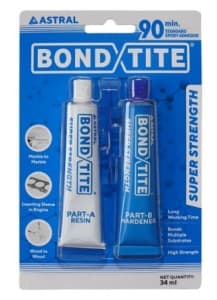 Bondtite Super Strength Epoxy Adhesive – Two-Part A&B, 34ml Blister Pack