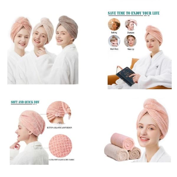 gray-blue-pink-dry-hair-towel-3-pack-in-zip-lock-bag