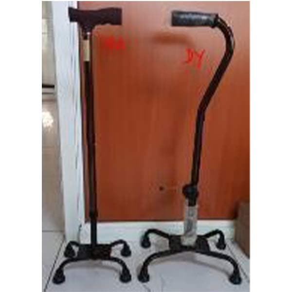 Quad Cane (4 Legs) – Bronze & Black | Stable Support for Everyday Mobility Thumbnail 2