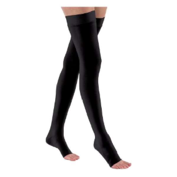 thigh-high-elastic-compression-stocking-with-open-toe-ccl-2-23-32-mmhg