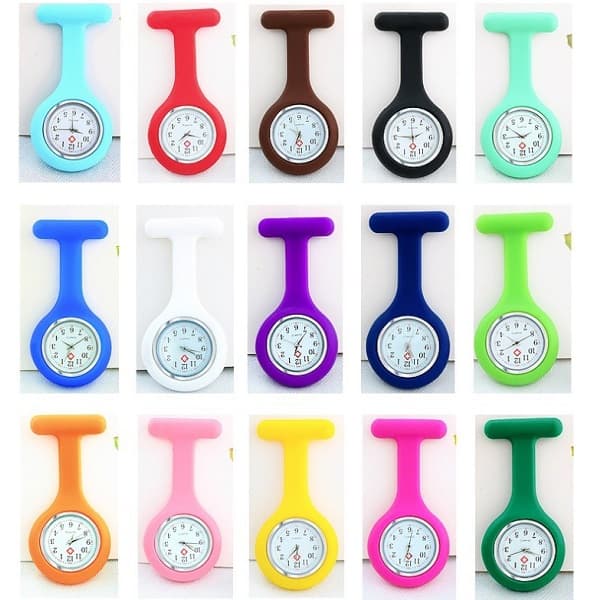 medical-nurse-timepiece-accessory-silicone-strap-assorted-colors
