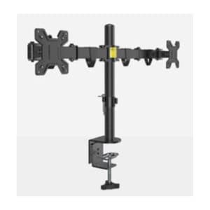 mount-for-twin-screens-fits-up-to-27%e2%80%b3-max-load-9kg-100x100mm-vesa-pan-swivel-180-black