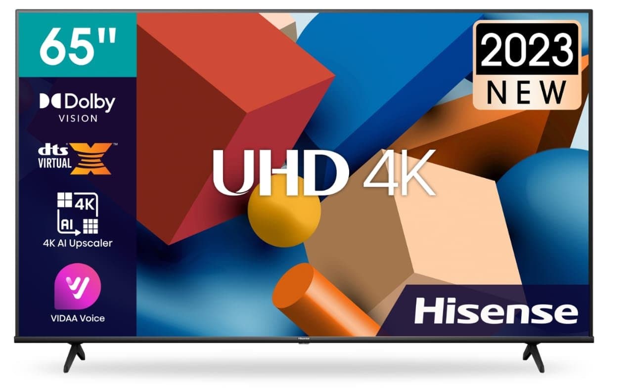 Hisense 65 inch 65A6K 4K UHD Smart TV 2023