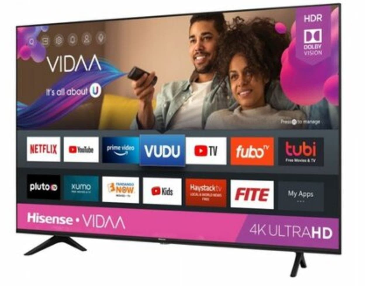 Hisense 75″ 75A6K (New 2024) 4K UHD Smart Frameless TV