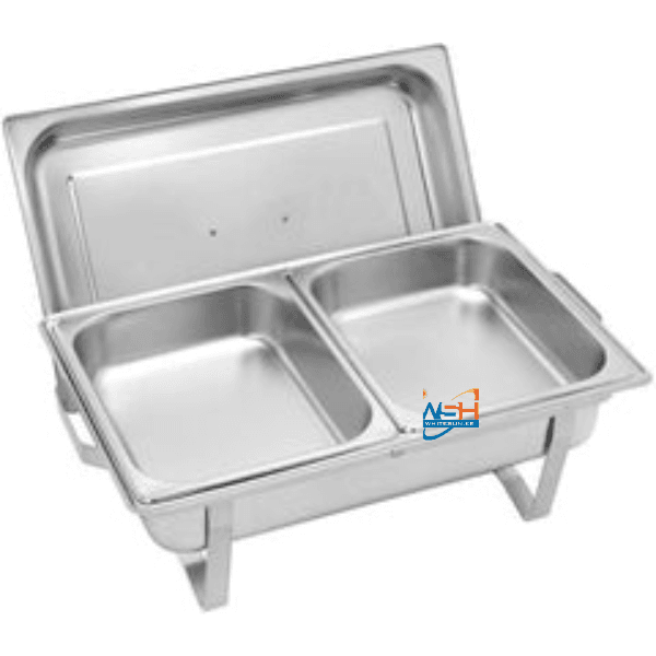 9L Chafing Dish Buffet Set - Stainless Steel Roll-Top Chafer Warmers with 1/2Rd Inserts, Food Pan, Water Pan And Fuel Holders, Keeps Food Warm in All Events