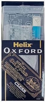 Helix Oxford Mathematical Set (Clear Plastic)