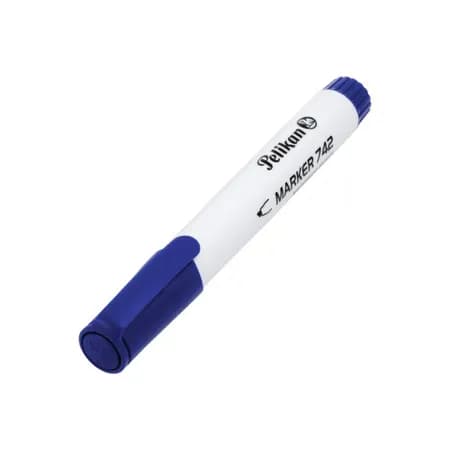 Pelikan Whiteboard Marker 742 Blue with chisel wick 10 pcs