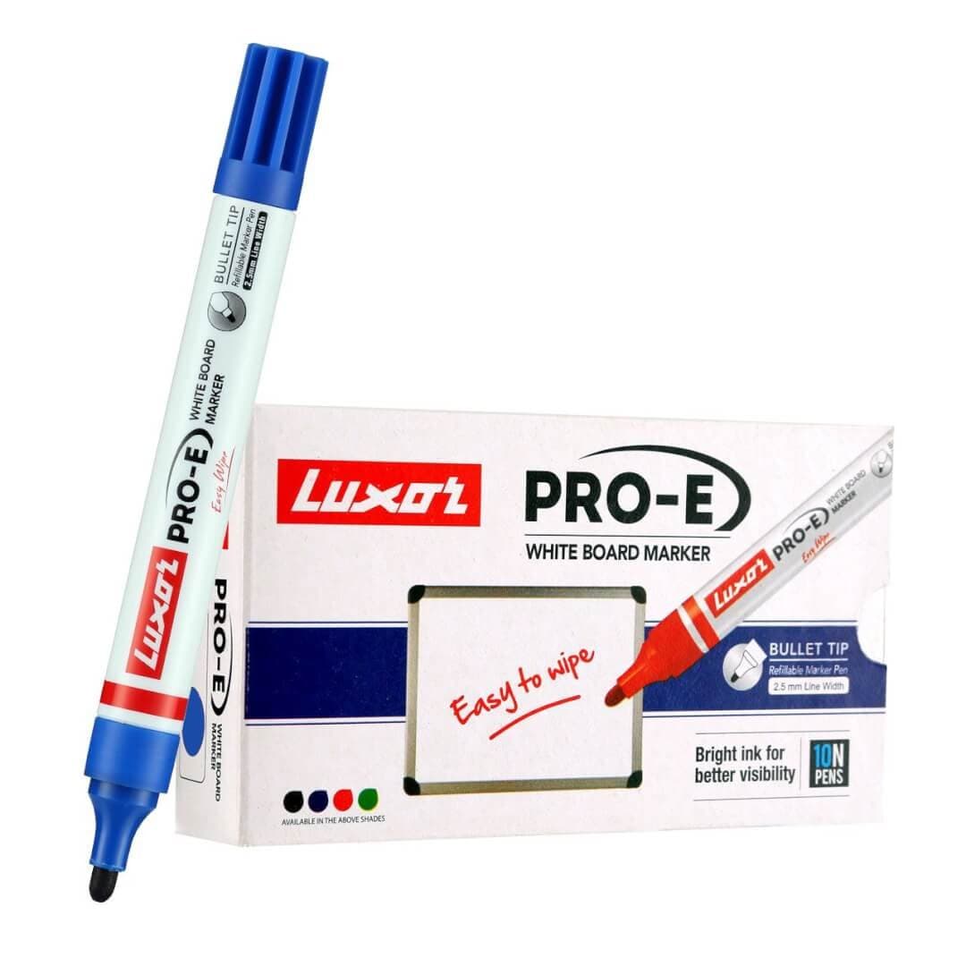 Luxor 1223 Refillable White Board Marker - Blue - Box of 10 Thumbnail 2