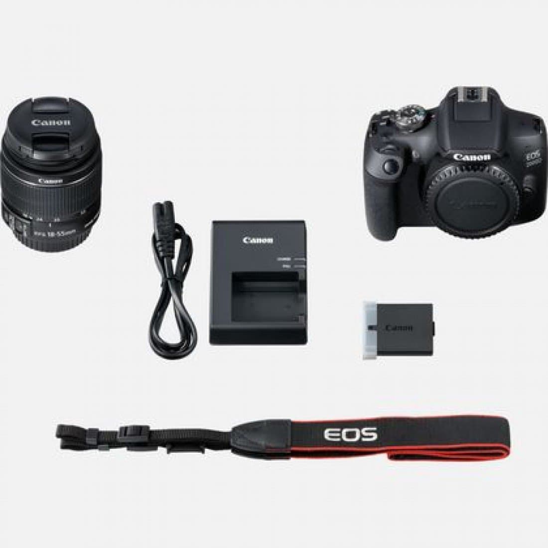 Canon EOS 2000D DSLR Camera with EF-S 18-55 mm f/3.5-5.6 IS III Lens, Black Thumbnail 3