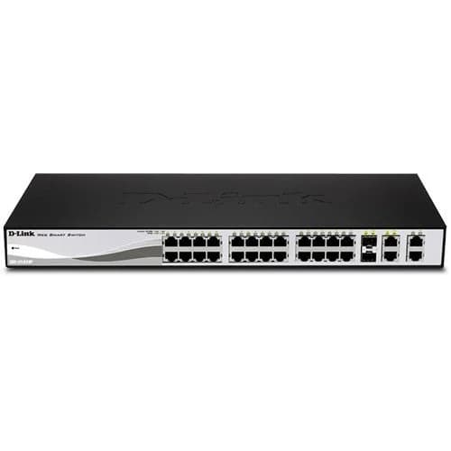 D-Link DES-1210-28P Web Smart 24-Port 10/100 PoE Switch