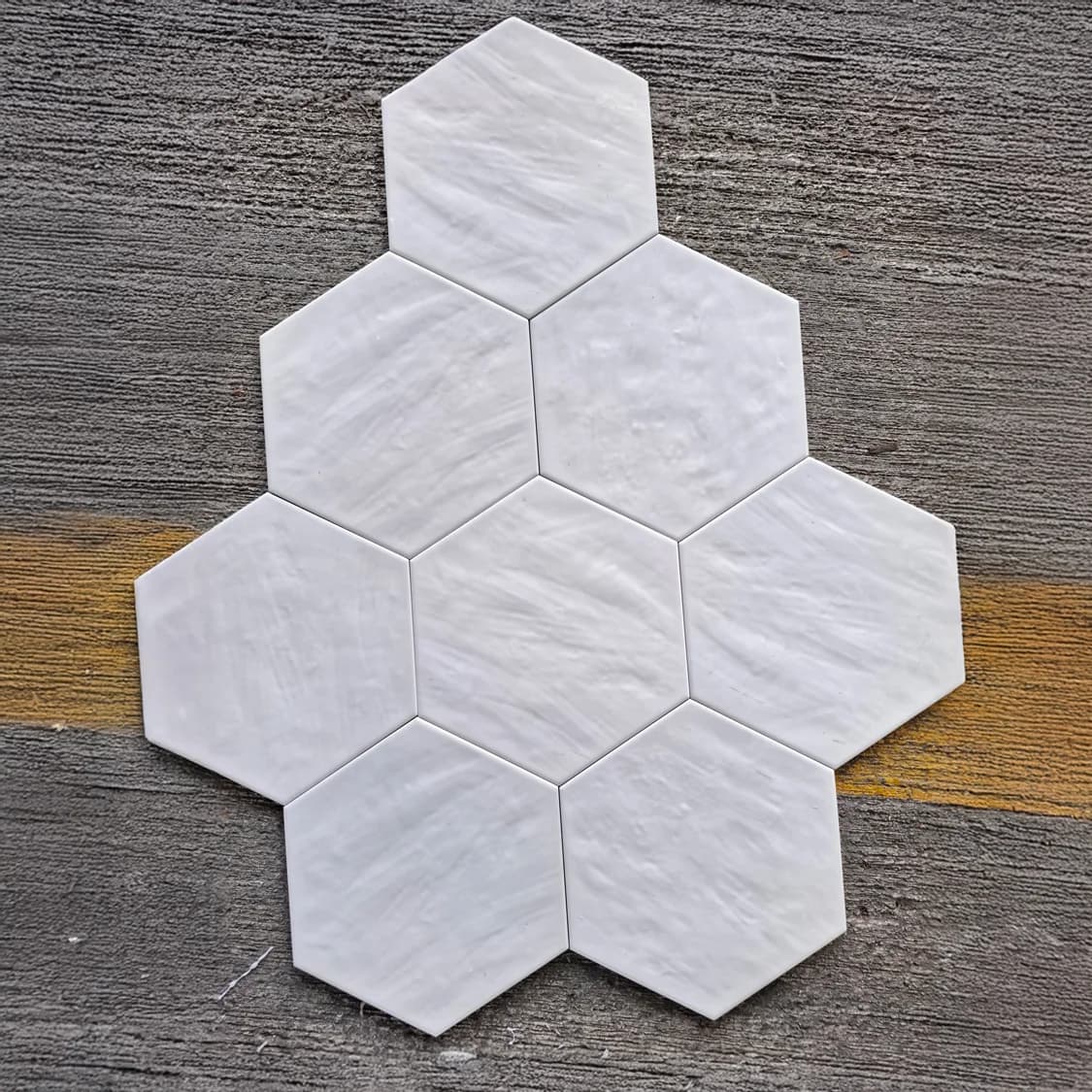 Hexa Chiara Beige Shiny Porcelain Floor Tile - 258 x 290mm Thumbnail 4