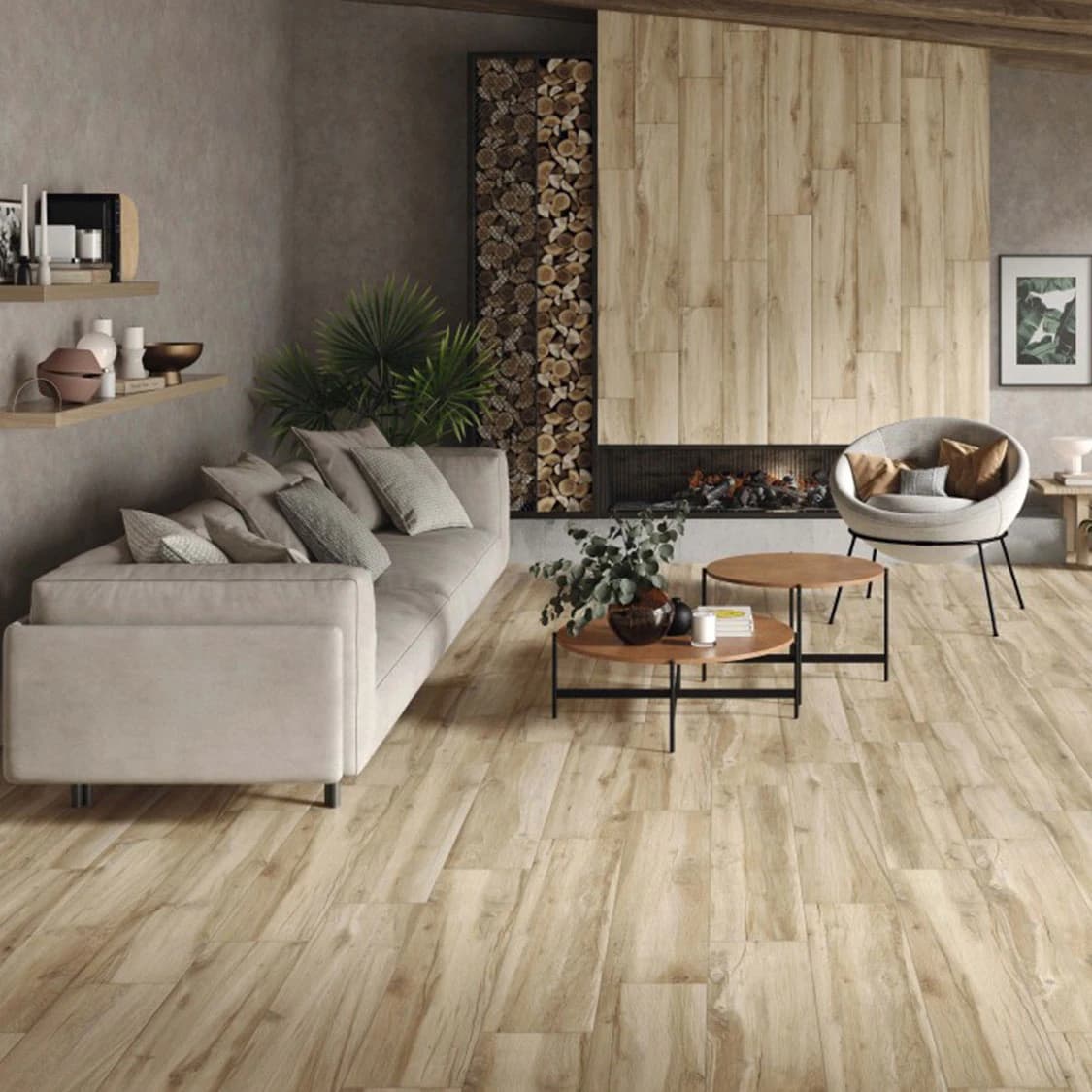 Blaze Haya Glazed Porcelain Matt Floor Tile - 300 x 1500mm