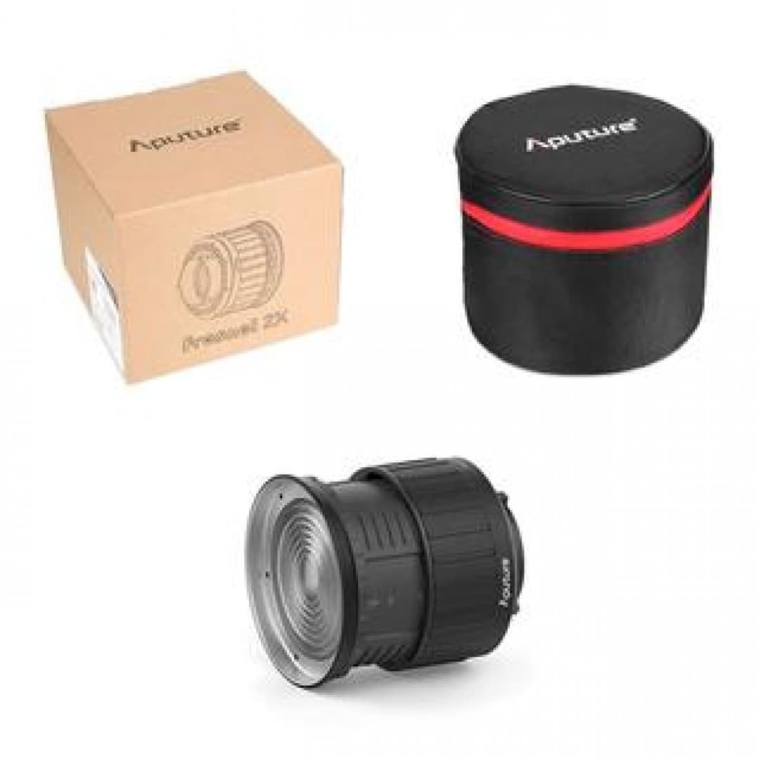 Aputure Fresnel 2X Lens Mount Attachment for Aputure LED Lights and other Bowen-S Mount Continuous Lights Thumbnail 2
