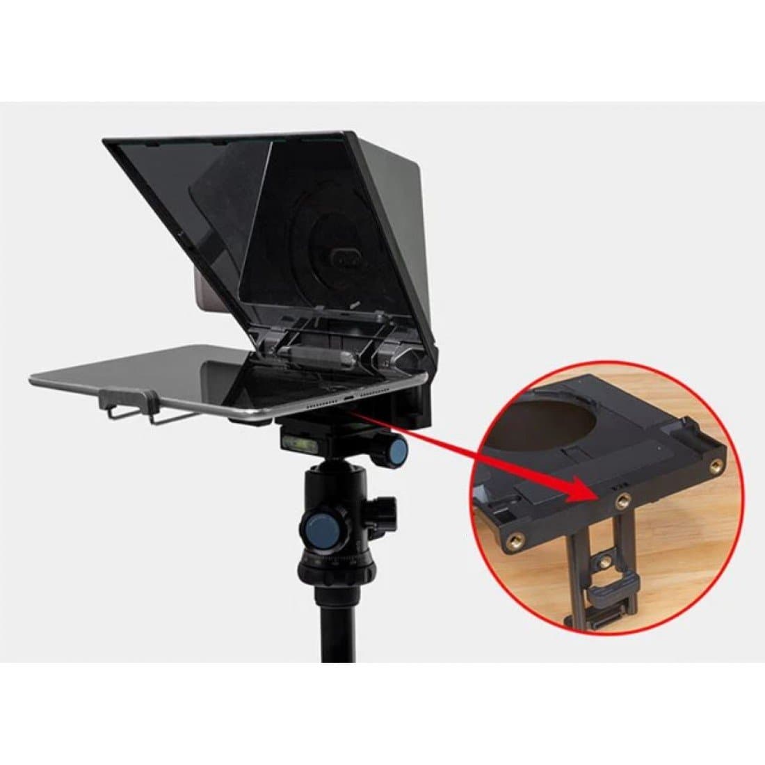 Feelworld TP2 Portable Teleprompter for Smartphones, Tablets & DSLR Cameras Thumbnail 4