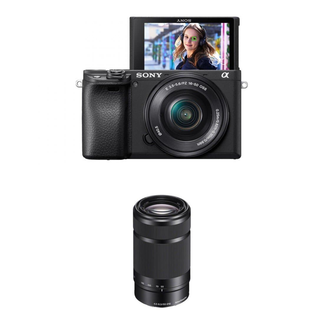 Sony A6400 Mirrorless Camera with 16-50mm and 55-210mm Lenses Kit