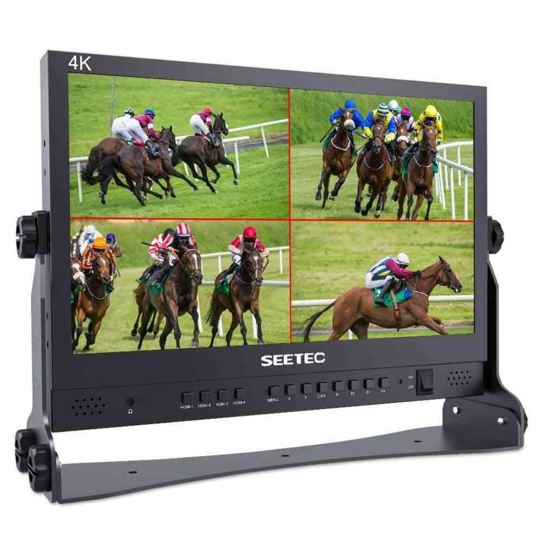 FEELWORLD ATEM156 15.6 Inch Live Streaming Broadcast Director Monitor for ATEM Mini Video Switcher Mixer Pro Studio Television Production with 4 HDMI Input Output Quad Split Display Atem Thumbnail 5