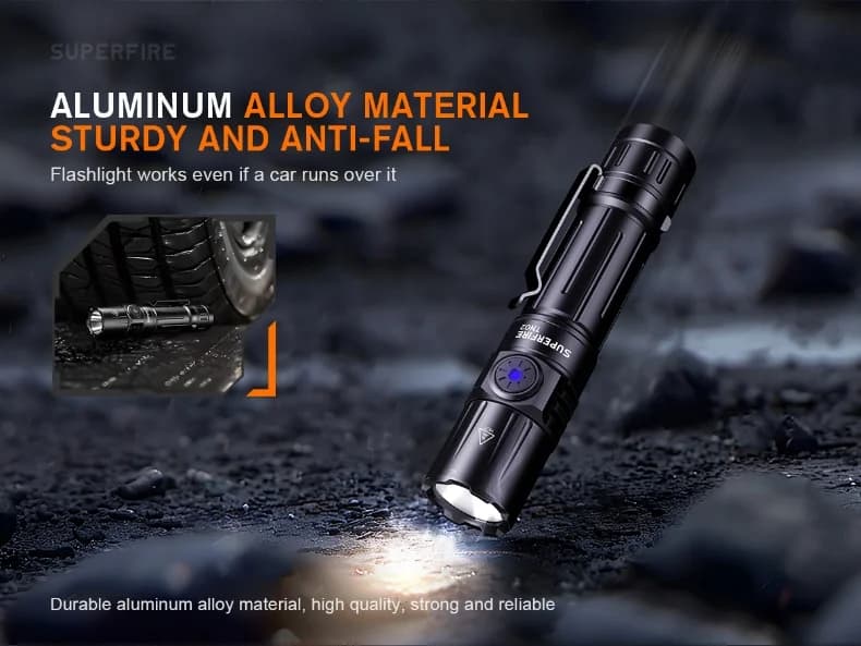 SUPERFIRE TN02 Magnetic EDC flashlight high-performance Thumbnail 4