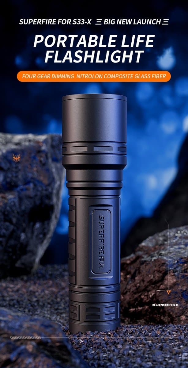 SUPERFIRE S33-X Portable Led Flashlight