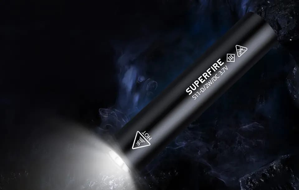 Superfire S11-D Flashlight, 135lm, USB Thumbnail 5
