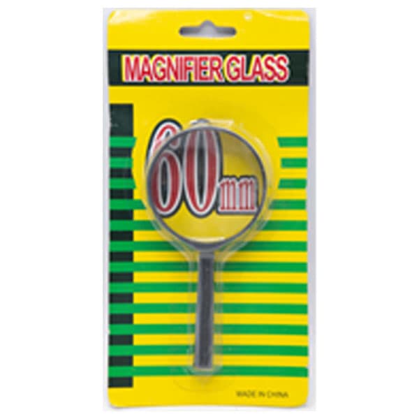 Magnifying Glass, 5X, 60Mm With Handle, 1 On Card.